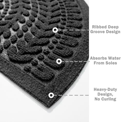 Half Circle Door Mat 17”x30” K2611