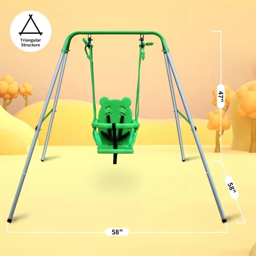 Toddler Baby Swing Set with Safety Belt B385362