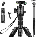80" Aluminum Travel Tripod and Compact Monopod, 360 Degree Ball Head, 34lbs Load, Pack of 2 P868891