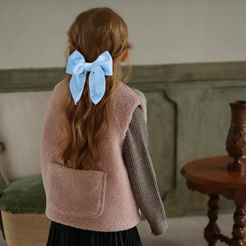 Red Velvet Ribbon Hair Bows 6PCS 3 Styles Y183