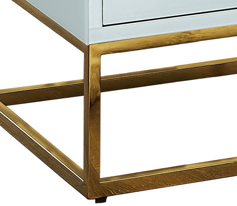 White Gold Nova Side Table A17667