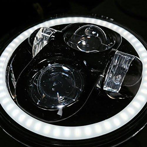 5 3/4x22 Projection LED Headlight with White Halo Ring B790