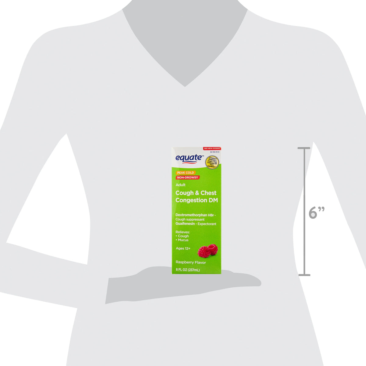 Raspberry Flavor Cough and Chest Congestion DM, 8 fl oz B230251