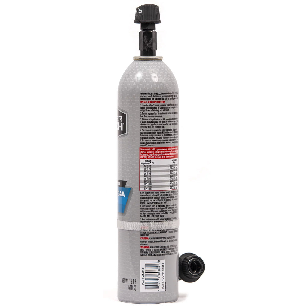 18 oz Automotive Refrigerant with Reusable Hose and Gauge K277