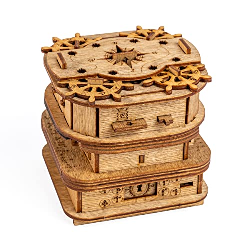 3D Wooden Puzzle Box I3373