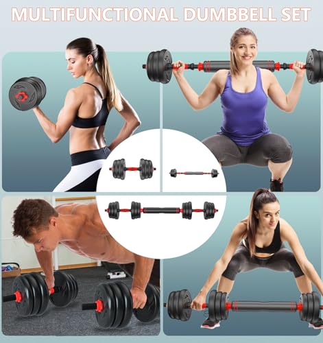 Adjustable Dumbbells Weights Set 20lbs/33lbs/44lbs D658