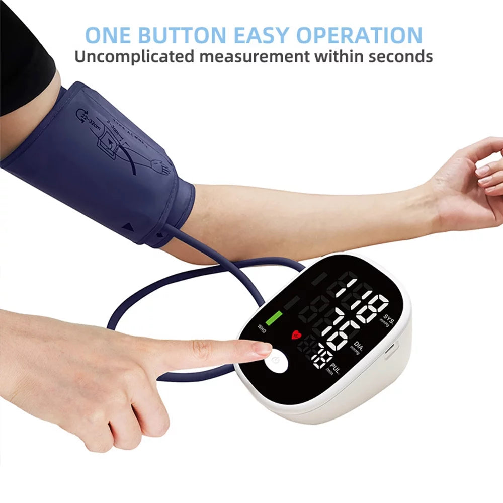 Automatic Digital Blood Pressure Monitor with Adjustable Cuff H387