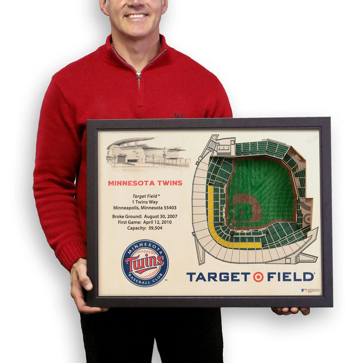 MLB Minnesota Twins 25-Layer 3D Wall Art T596872