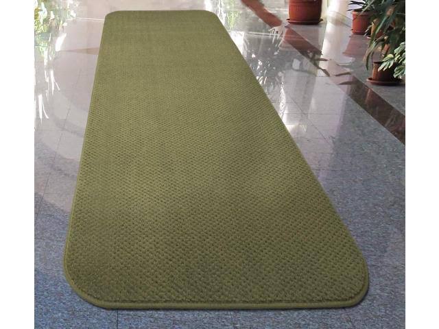 Skid-Resistant Carpet Runner Olive Green 10 ft. x 48 in. Q671