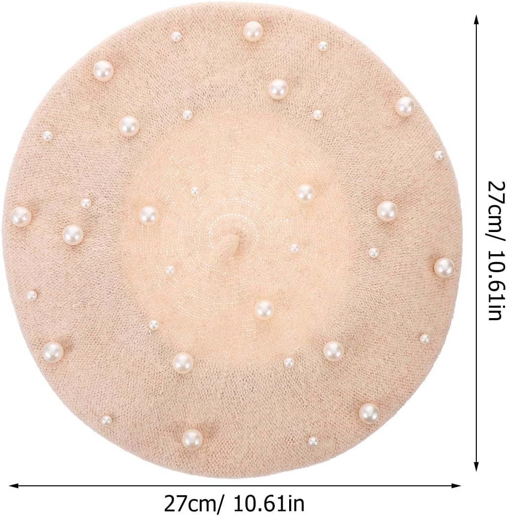 Beige Cashmere Wool Beret K911