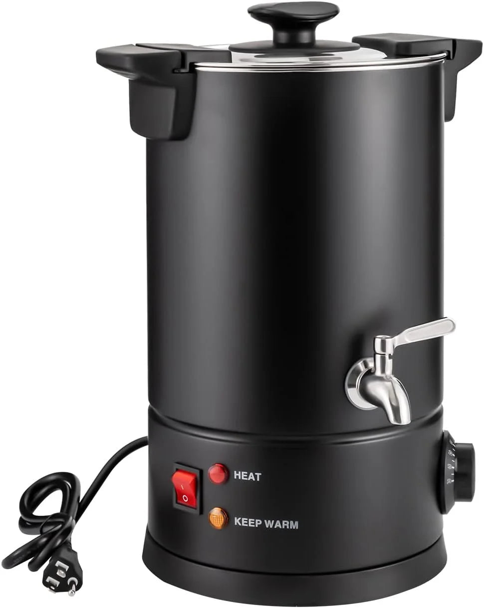 8L Stainless Steel Electric Coffee Urn Black 1000w Z9822