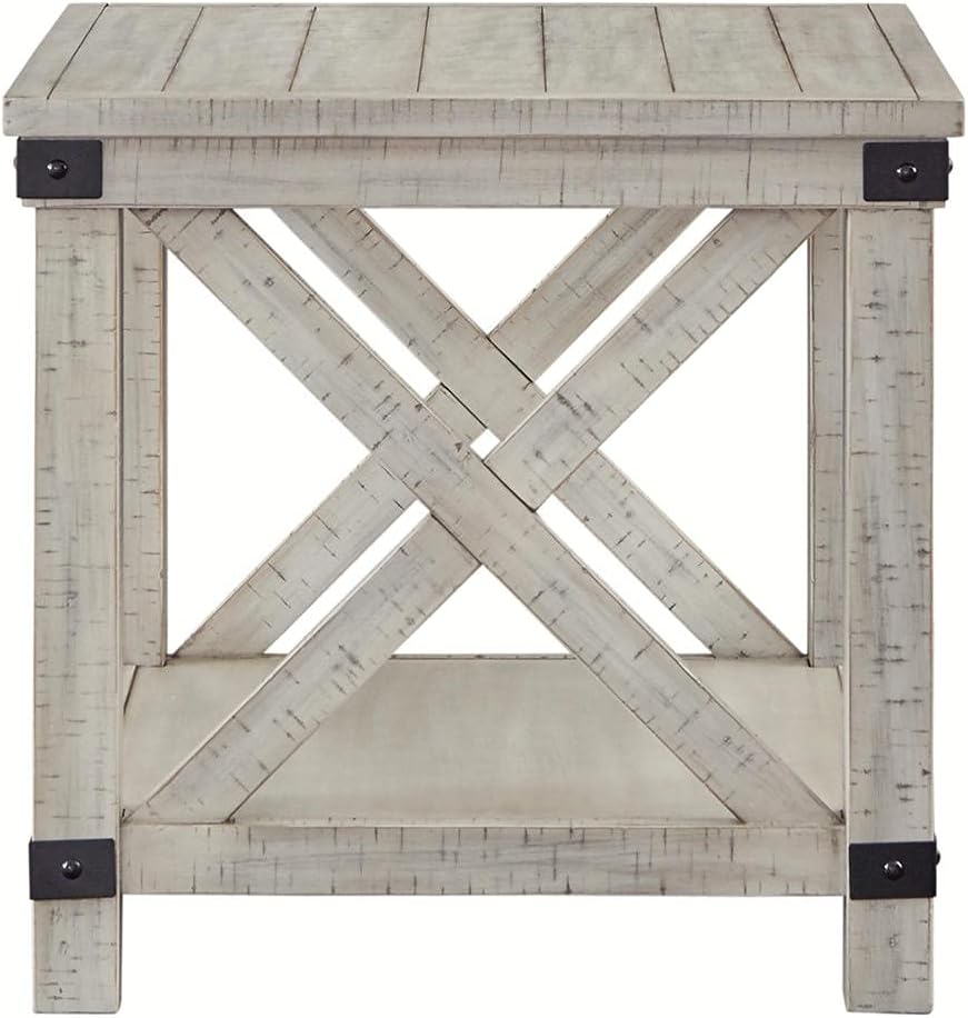 Whitewash Rectangular End Table M658729
