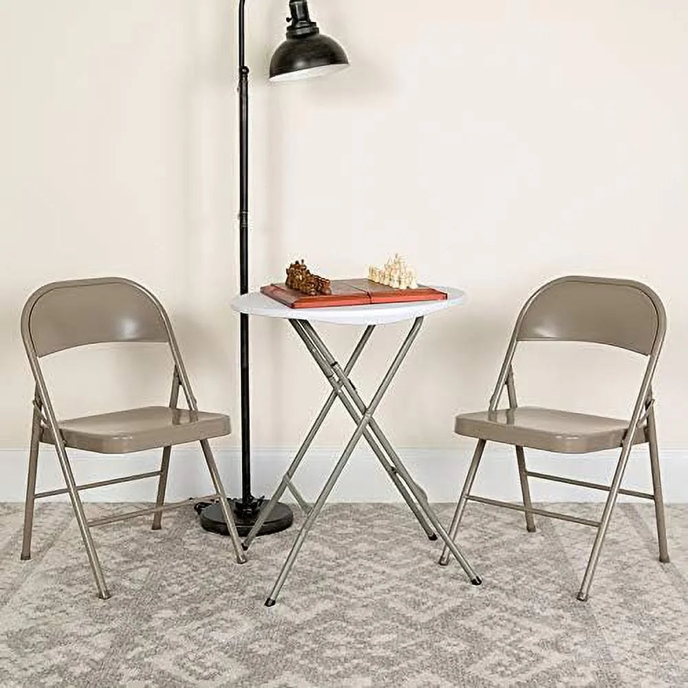 Gray Metal Folding Chair H79357