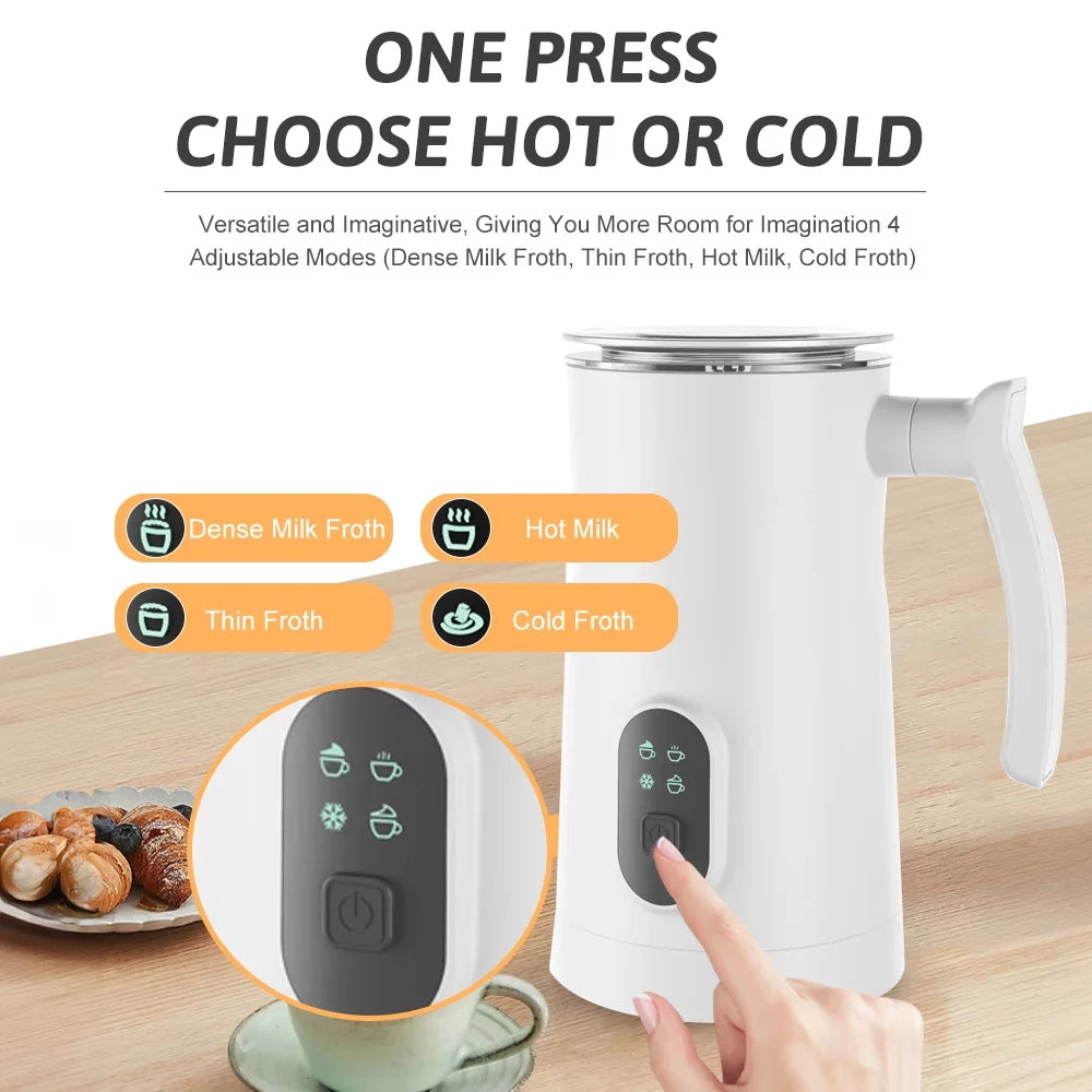 Electric Milk Frother Stainless Steel 4 in 1 400W 350ml E575