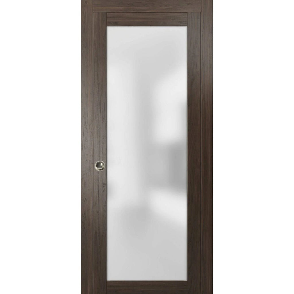 Glass Sliding Pocket Door Brown G634