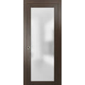 Glass Sliding Pocket Door Brown G634