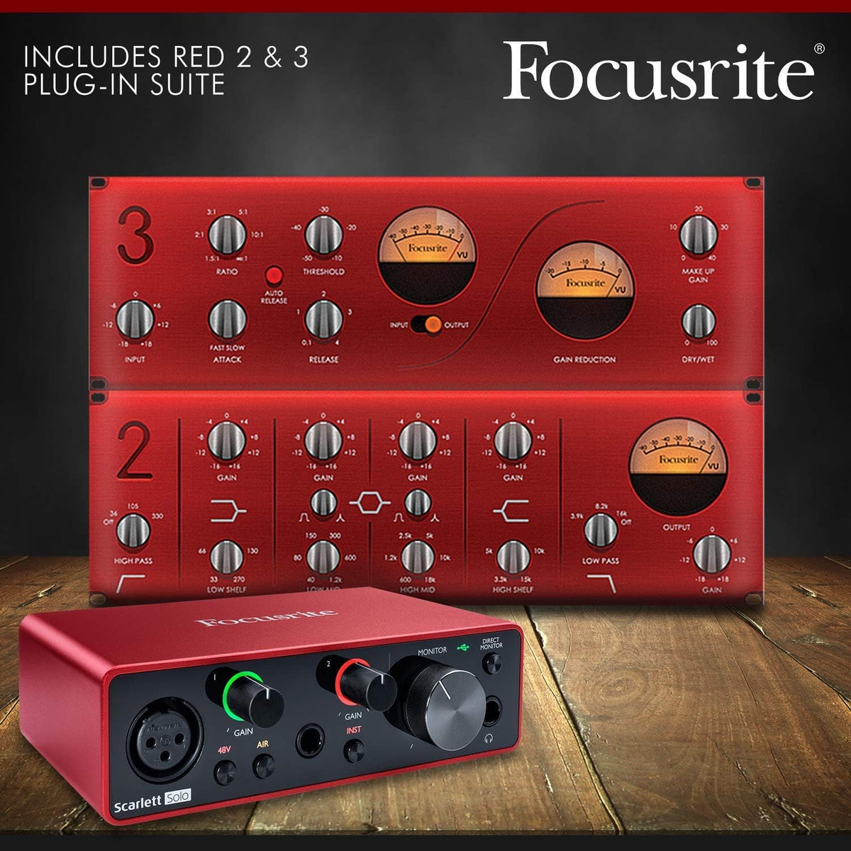 USB Audio Interface + Over-Ear Dynamic Stereo Headphones E47448