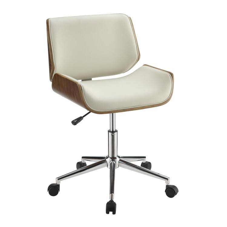 Black Faux Leather Office Chair B598