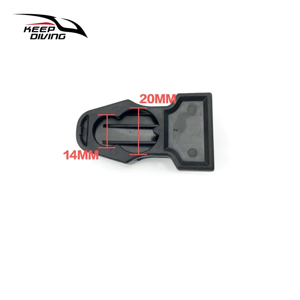 Steel Spring Heel Straps for Diving Fins (Black M) J397133
