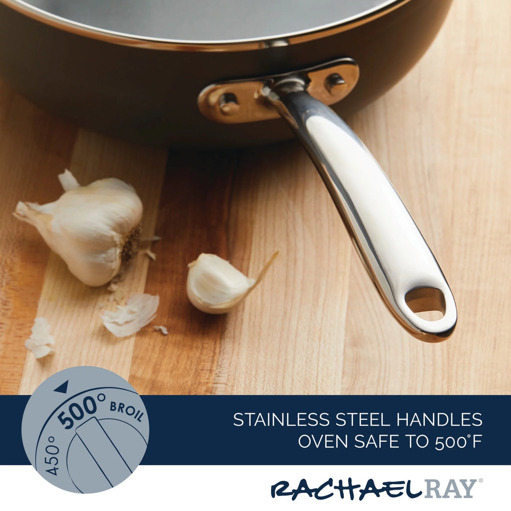 Hard Anodized Non-Stick Saucepan with Lid, 4 Quart R6917