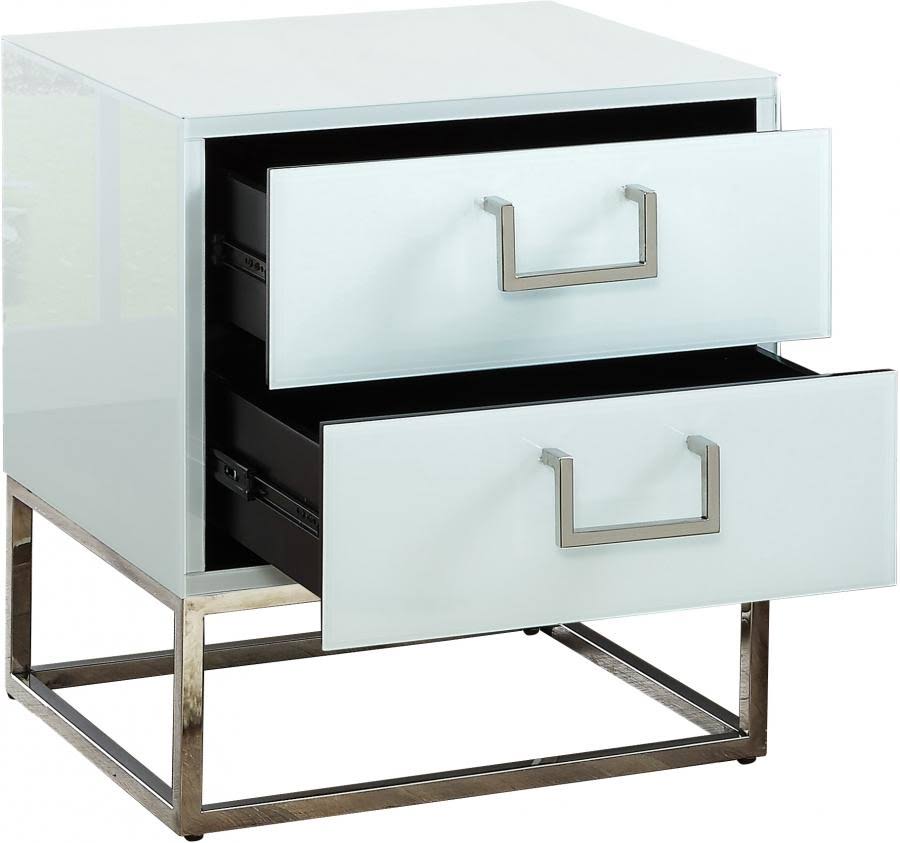 White Gold Nova Side Table A17667