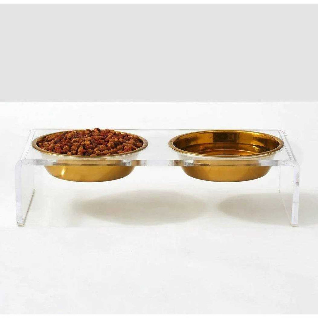 Large Clear Double Bowl Pet Feeder X75486
