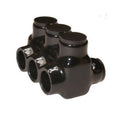 Black Insulated Multi Cable Connector Dual Entry 3 Ports K58323