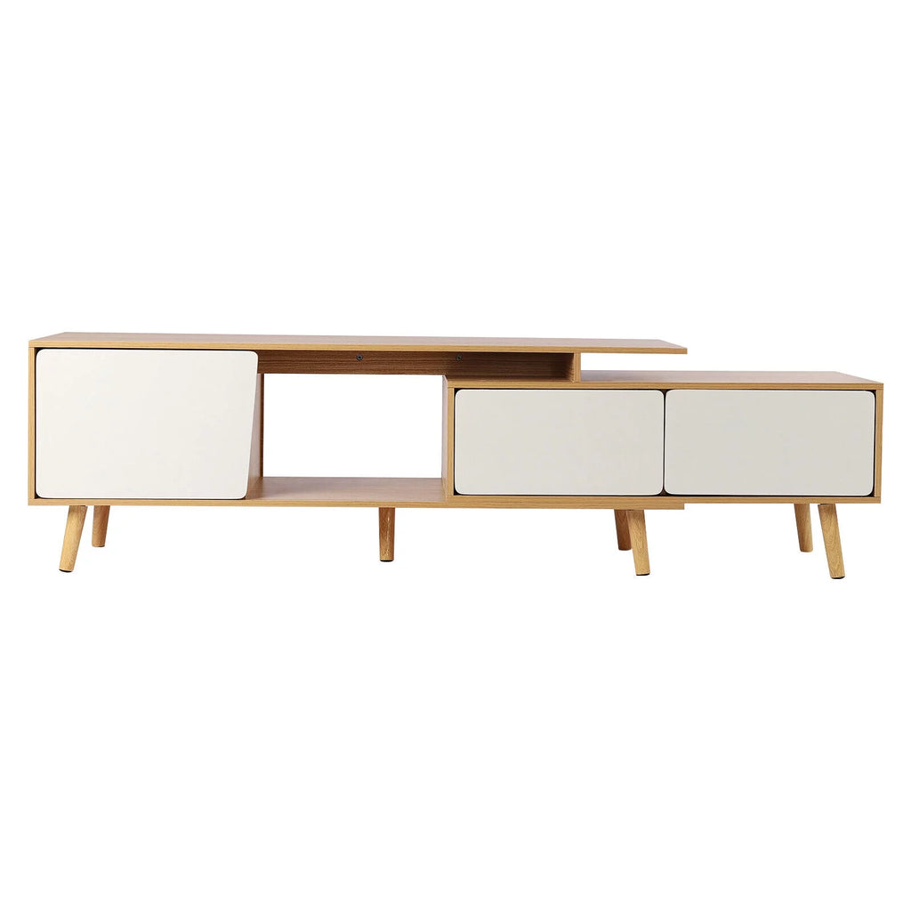 MDF TV Stand with 3 Storage Cabinets J1242