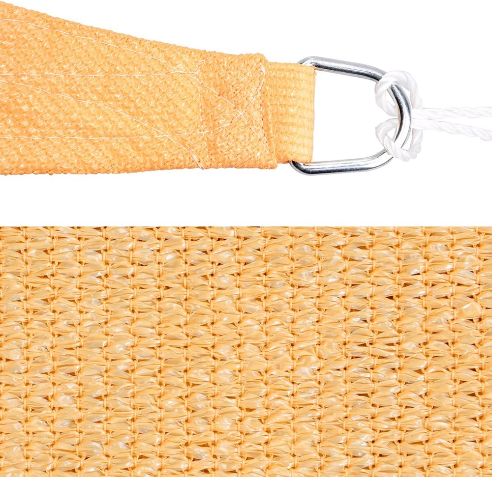 13’x16’ Earthy Yellow Sun Shade Sail Canopy J491