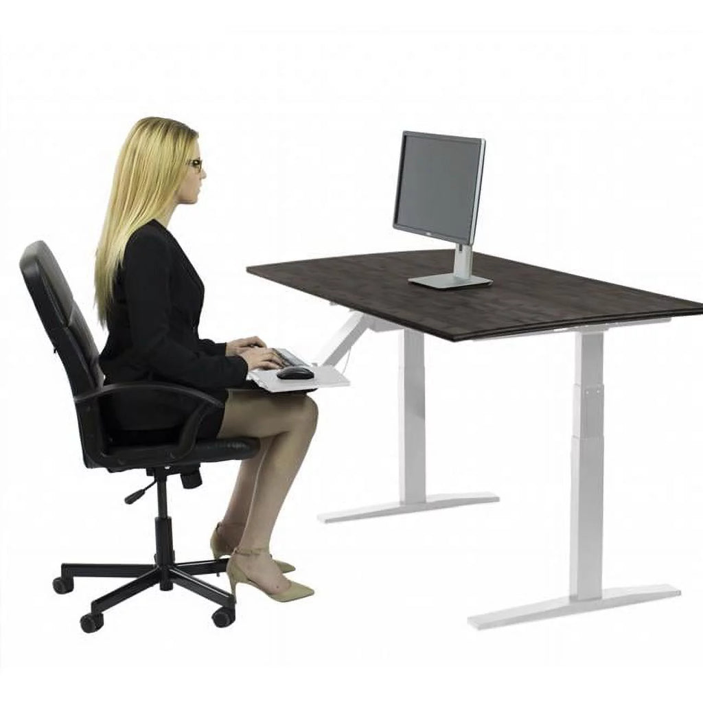 White 52 in. Adjustable Standing Desk R2361