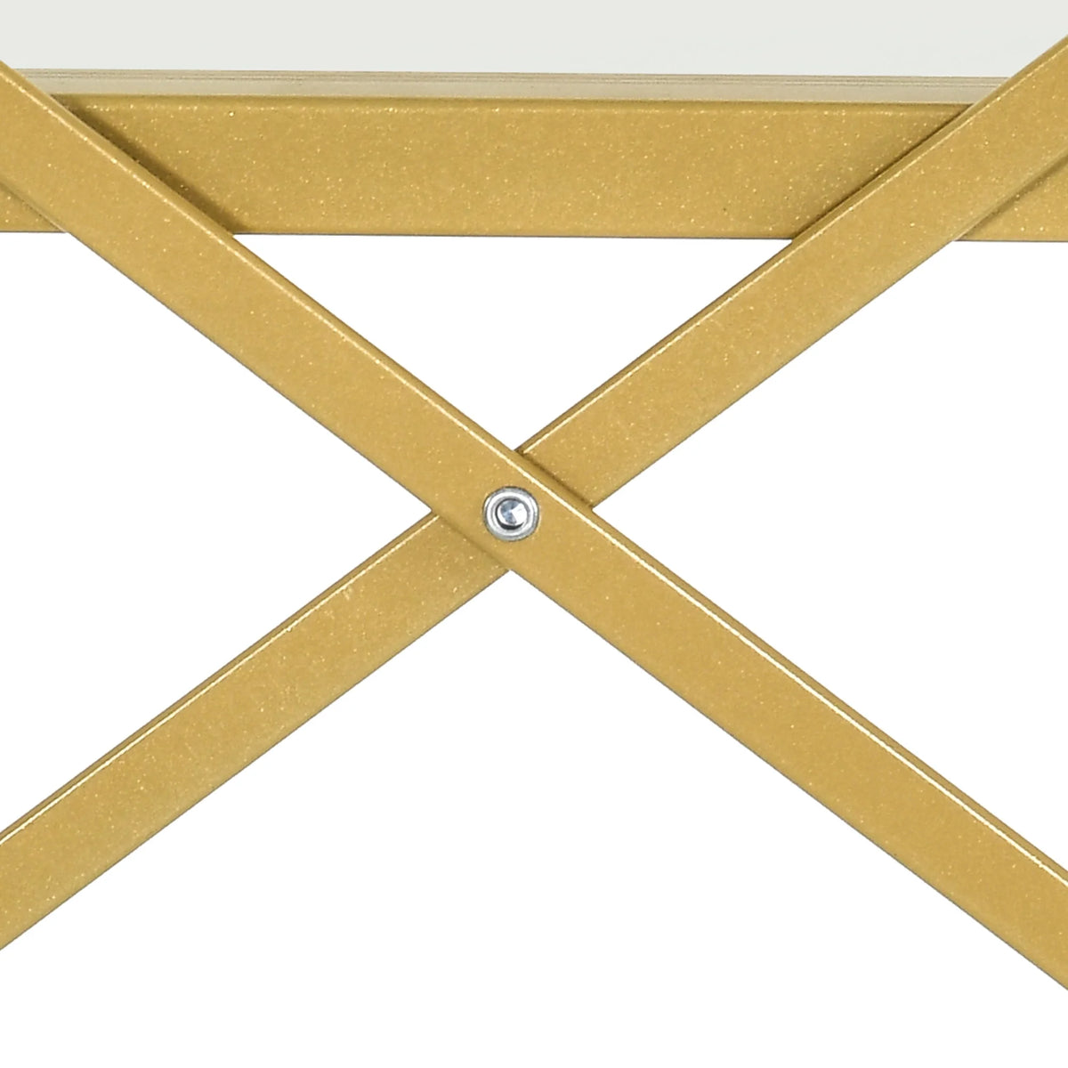 Gold 5 Tier Glass Shelves Bookshelf O4570