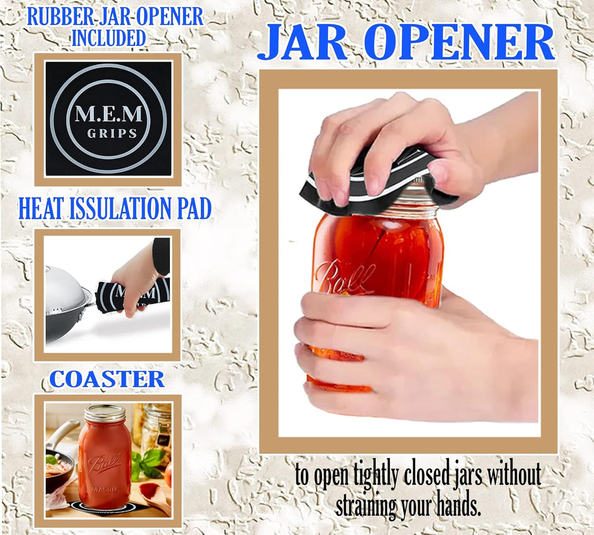 32 oz Mason Jars (3 Pack) with Airtight Lids and Bands D981411