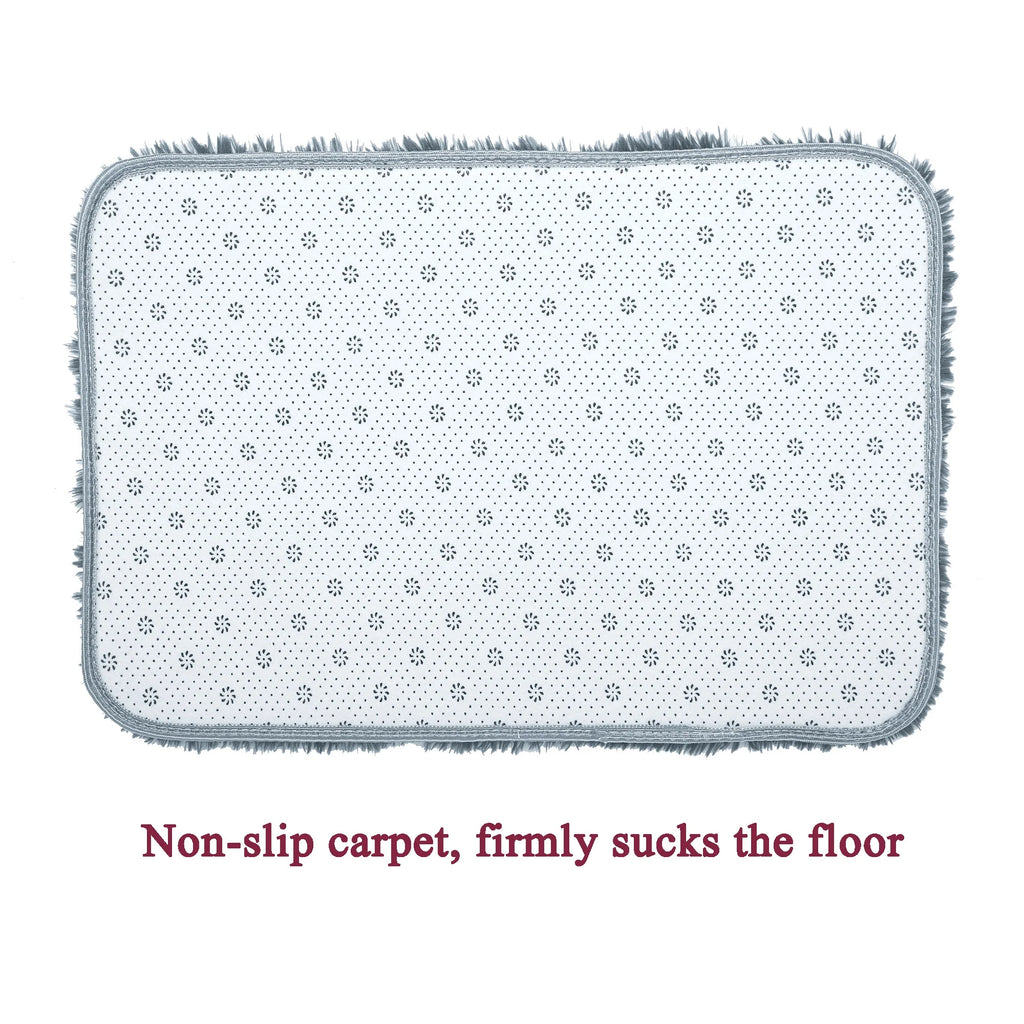 Black/Gray/Blue/Red Shaggy Area Rugs I7313