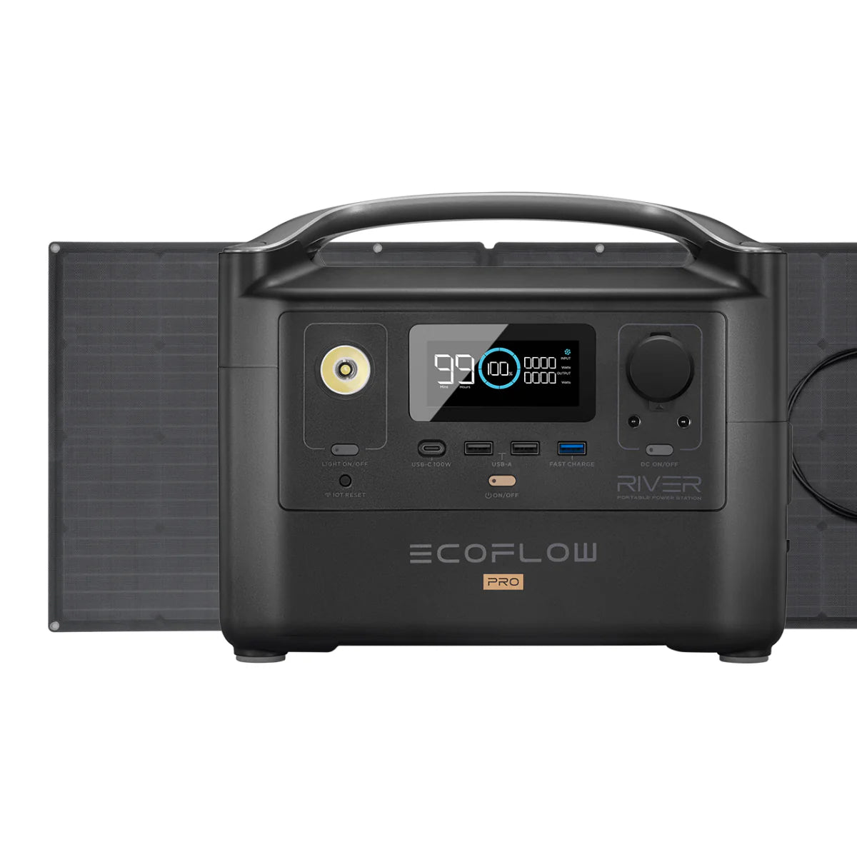 RIVER Pro Portable Power Station and Portable Solar Panel T275