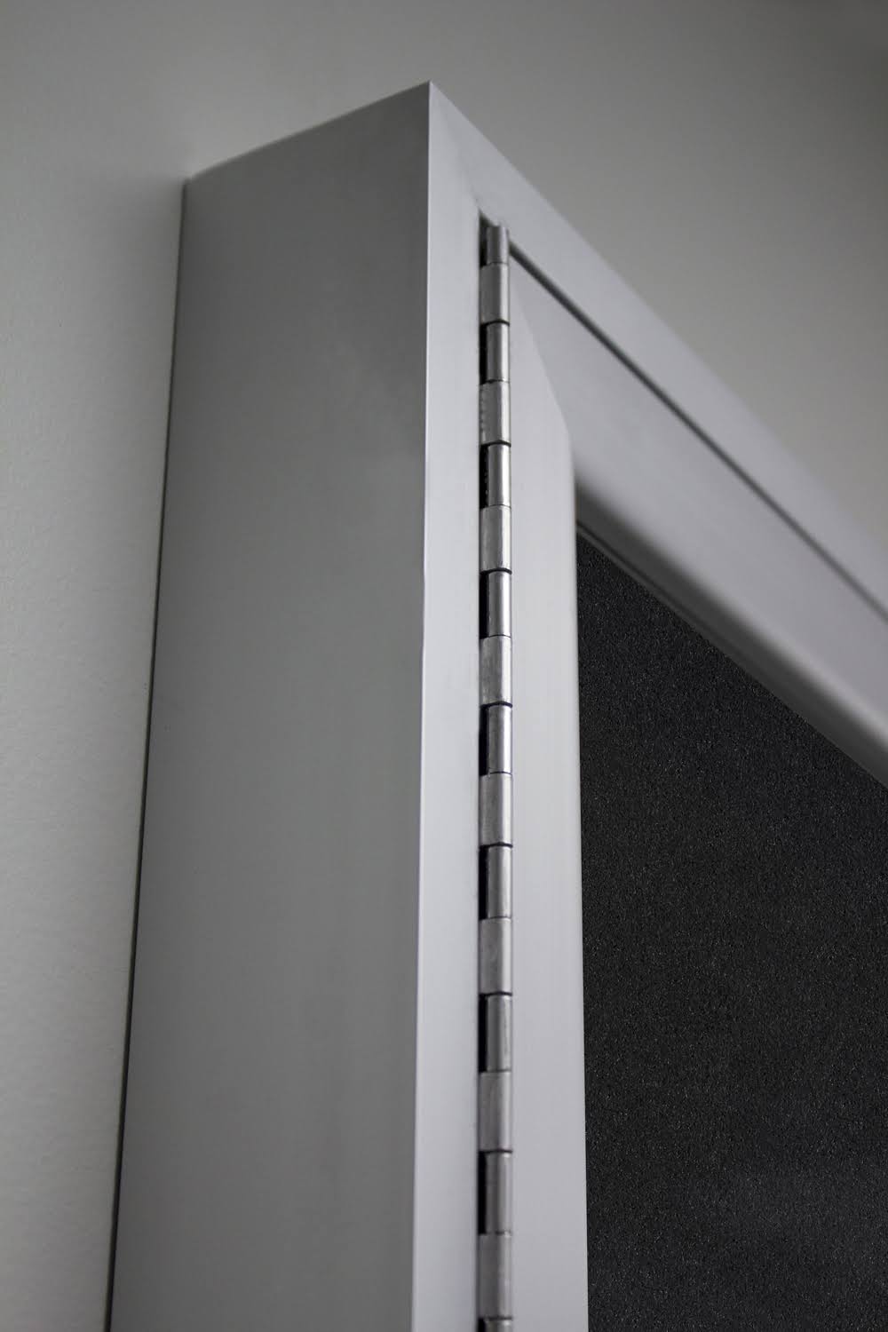 Tan Speckled 1-Door Enclosed Bulletin Board L173864