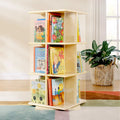 Kids' Rotating Bookcase, 3 Tiered Book Storage and Display Shelf A634071