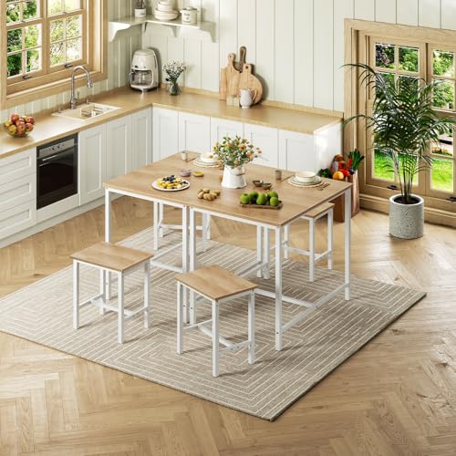 3-Piece Industrial Dining Table Set U131172