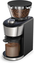 Stainless Steel Conical Burr Coffee Grinder with 35 Grind Settings D879