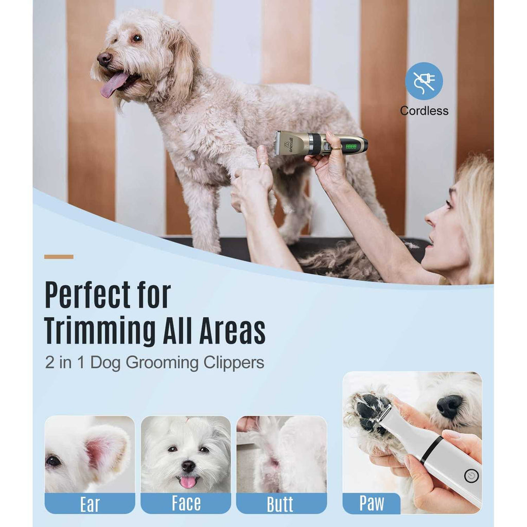 Dog Clippers and Paw Trimmer Kit 2 in 1 Cordless C643203