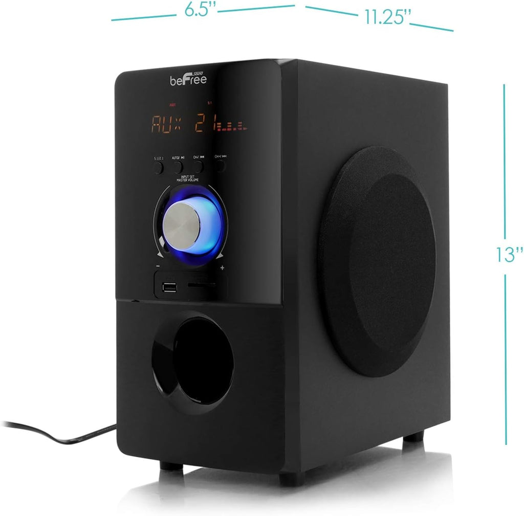 5.1 Channel Bluetooth Surround Sound Speaker System in Black R223778