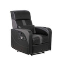 Black Recliner Gaming Chair with Bluetooth Audio System and Footrest K9289