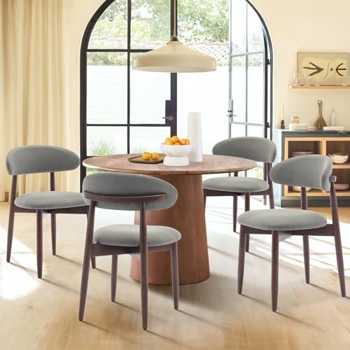 Green Fabric Upholstered Dining Chairs Set of 4 G464