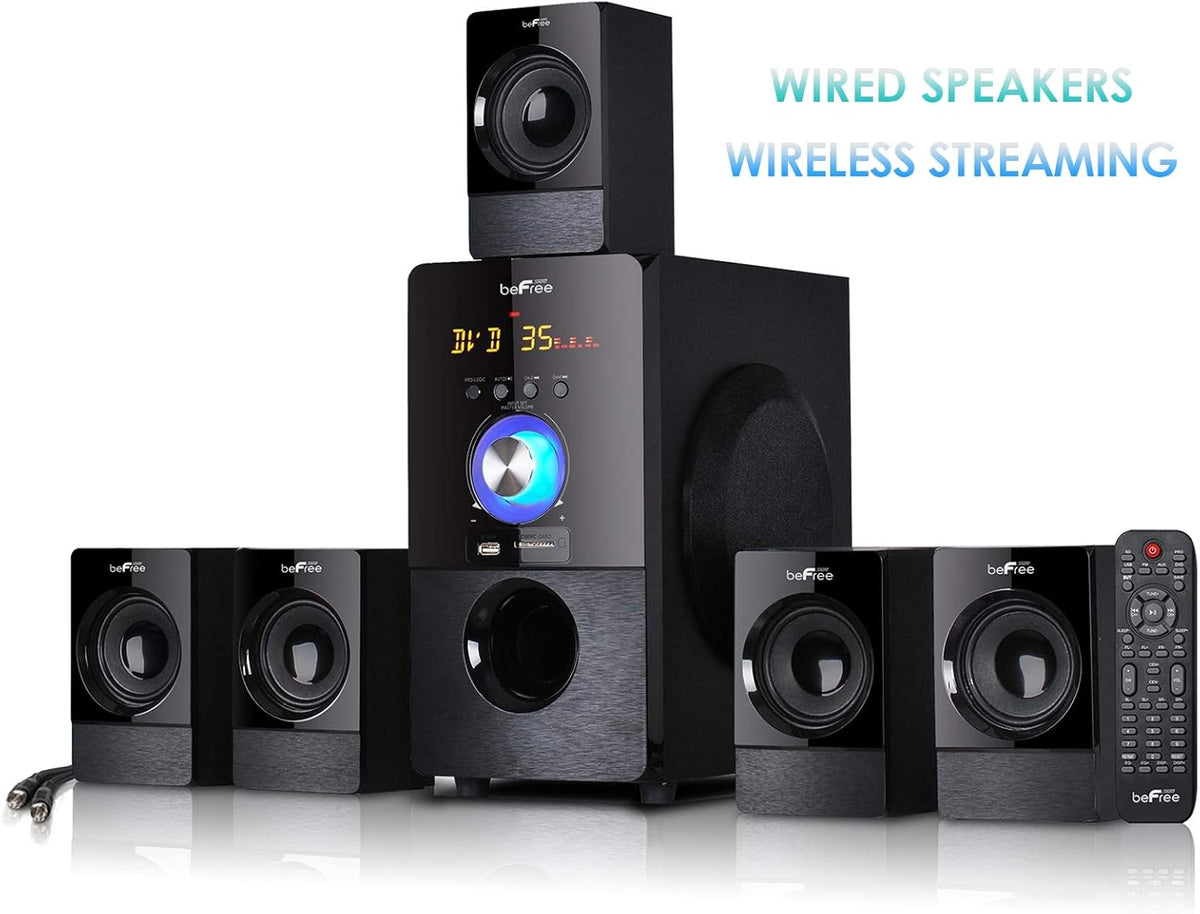 5.1 Channel Bluetooth Surround Sound Speaker System in Black R223778