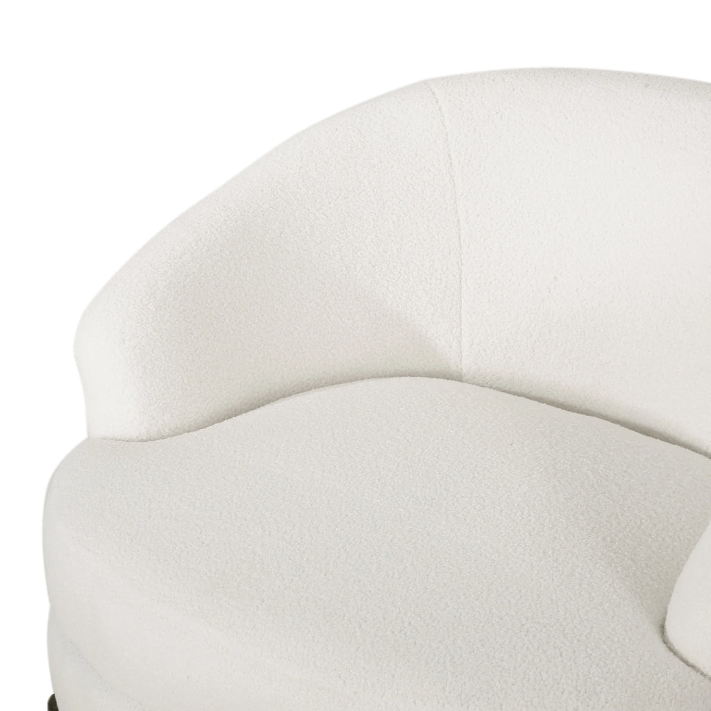 Contemporary Boucle Upholstered Club Chair P9217