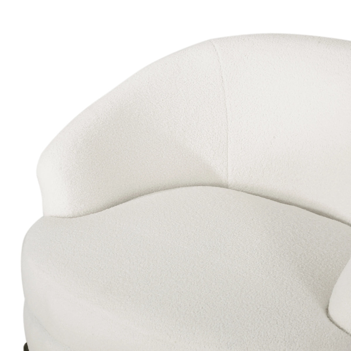 Contemporary Boucle Upholstered Club Chair P9217