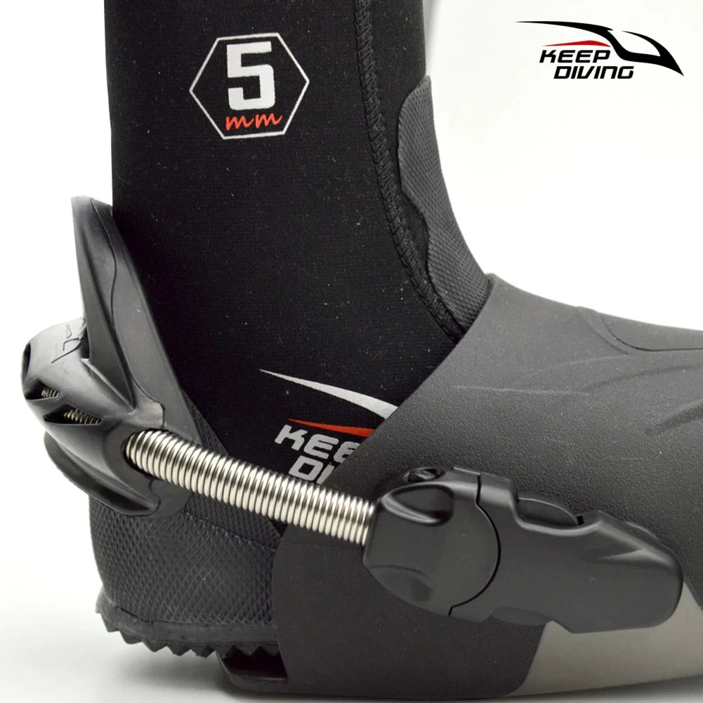 Steel Spring Heel Straps for Diving Fins (Black M) J397133