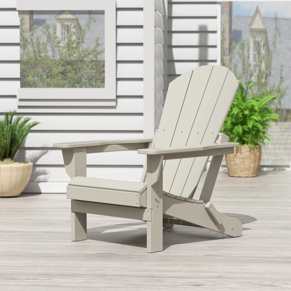 Foldable Sand Poly Outdoor Adirondack Chair S5613