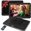 16.9" Portable Mobile DVD Player with 14.1" Large Swivel Screen with 6 Hrs Rechargeable Battery (Blue) J27808