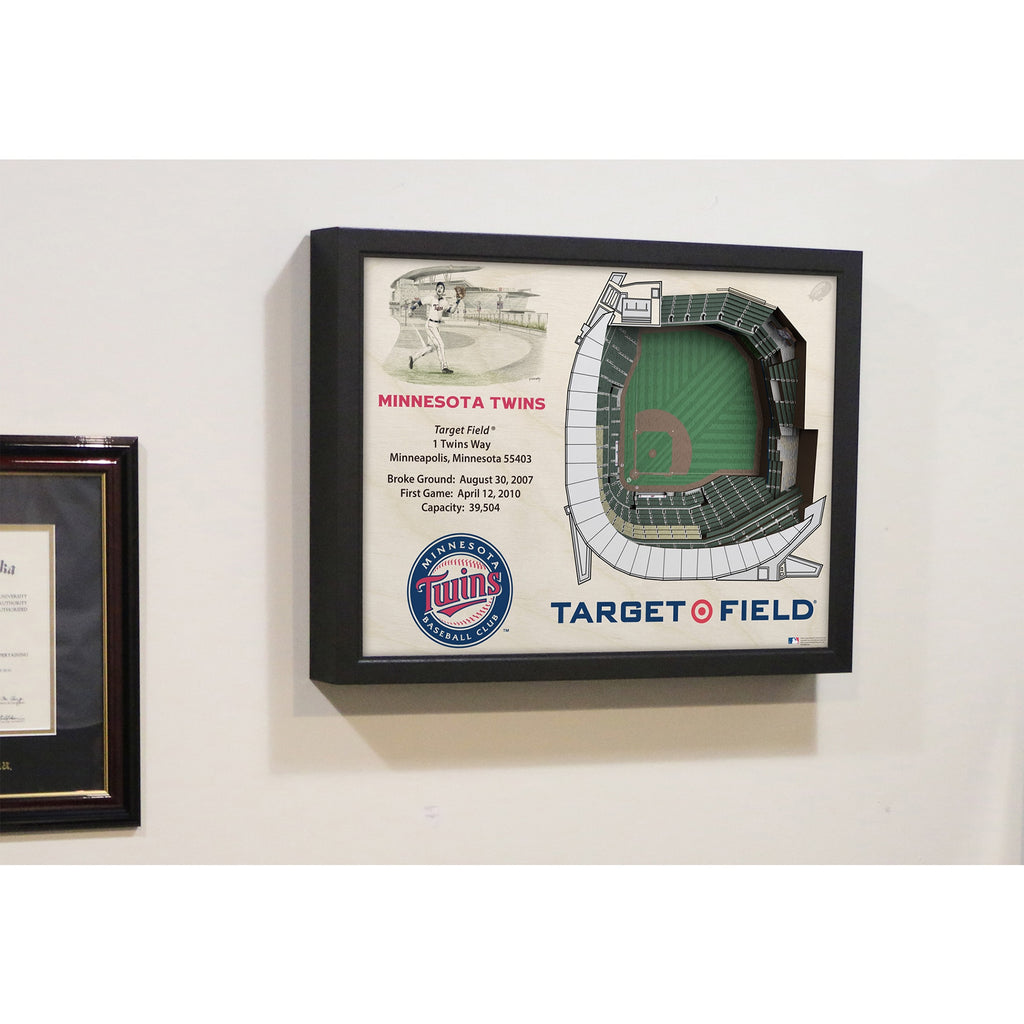 MLB Minnesota Twins 25-Layer 3D Wall Art T596872