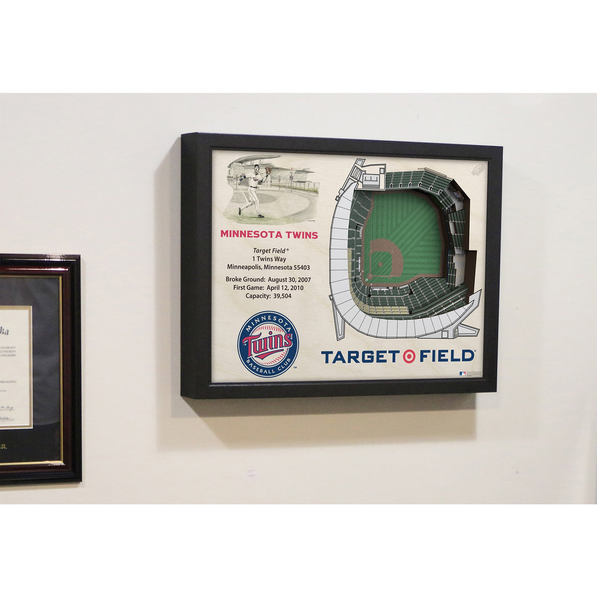 MLB Minnesota Twins 25-Layer 3D Wall Art T596872